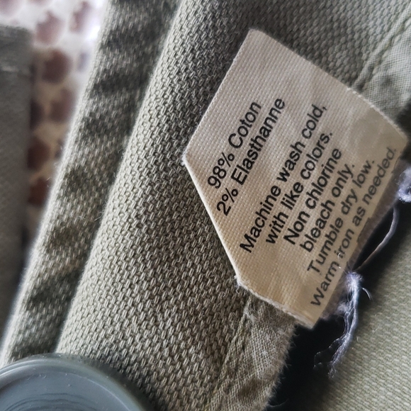 Madewell olive green military button down  distres light jacket S - Picture 8 of 8